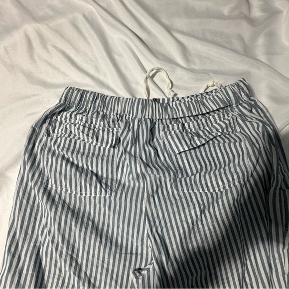 dRA Los Angeles Striped Cotton Parachute Pants & Top Set – Size L Quiet Luxury - Picture 4 of 16